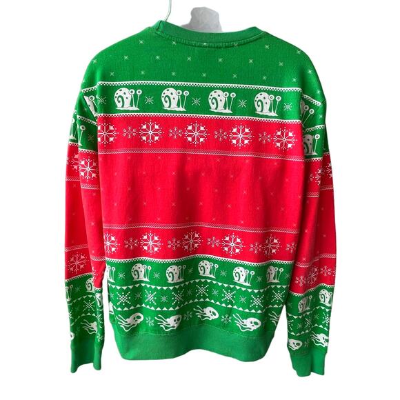 Nickelodeon Sponge Bob Squarepants Ugly Christmas Sweatshirt Size Small - Picture 3 of 5